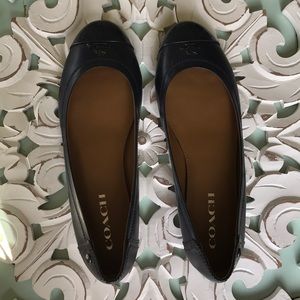 Coach Navy Flats